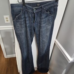 Citizens Of Humanity Dark Blue Flare Jeans